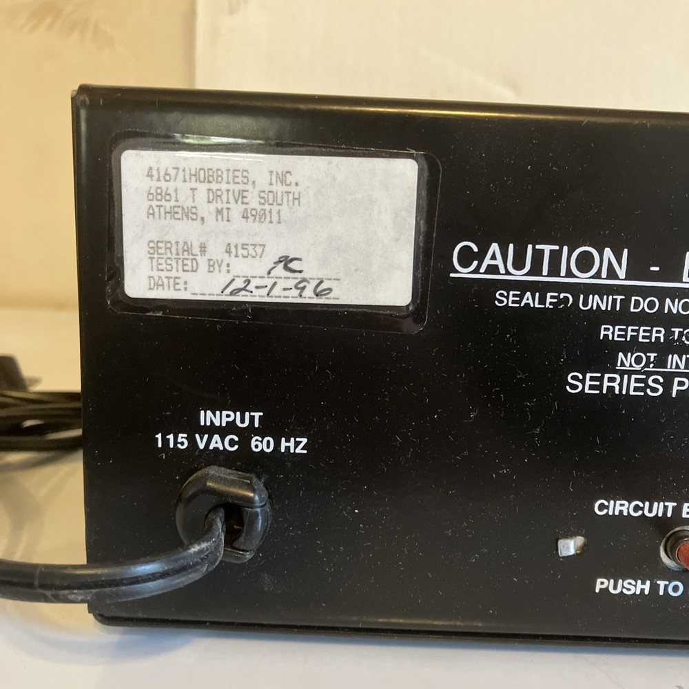 ph hobbies 10 amp transformer g scale PS10 NOS?