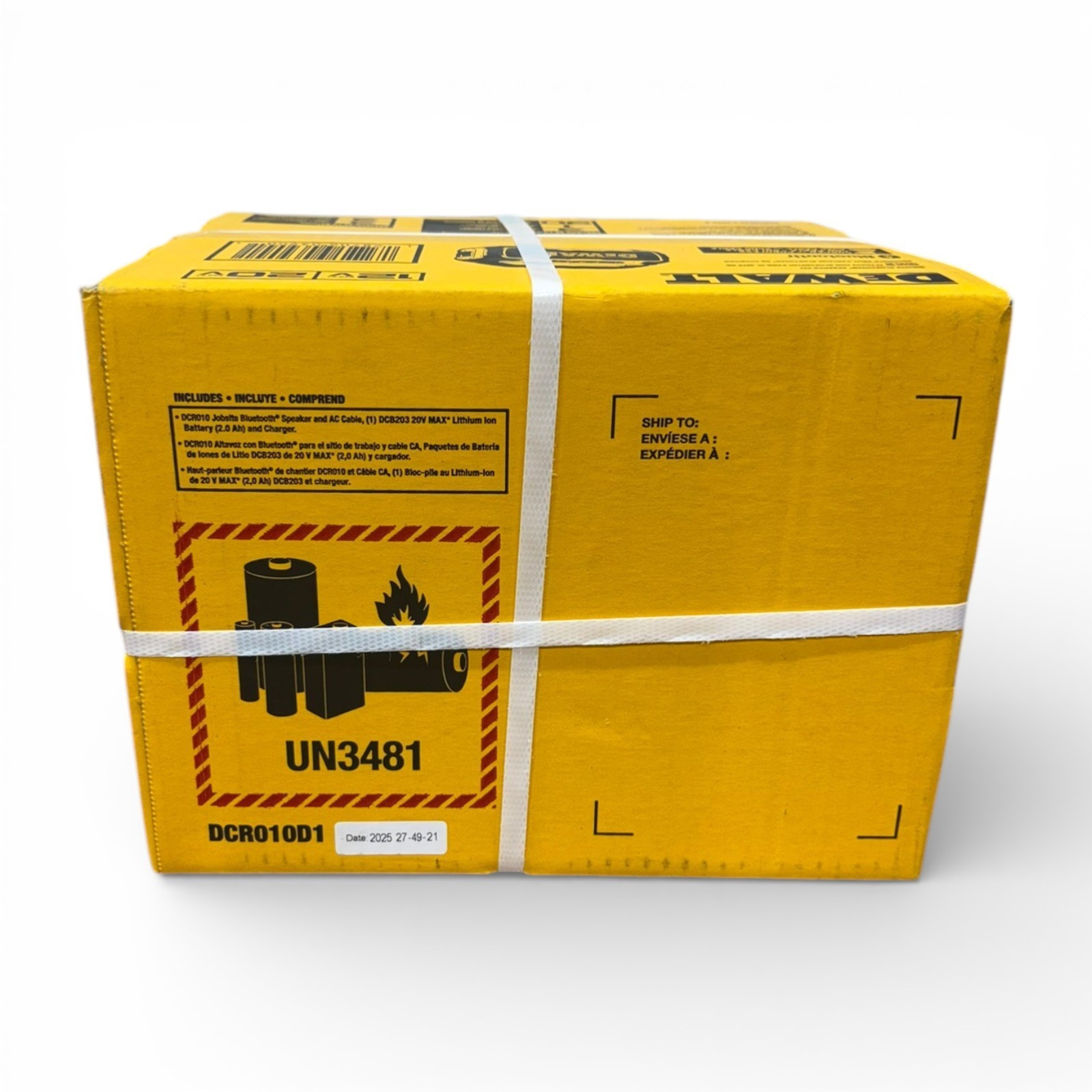 DeWalt DCR010D1 - 12V/20V Bluetooth Speaker w/ Battery and Charger - NEW