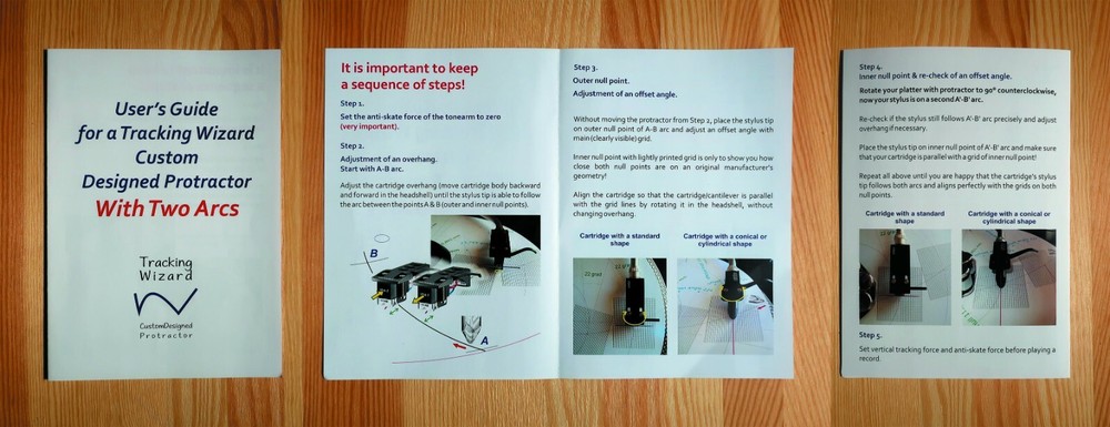 Acoustic Research The AR EB-101 Custom Designed Tonearm Alignment Protractor