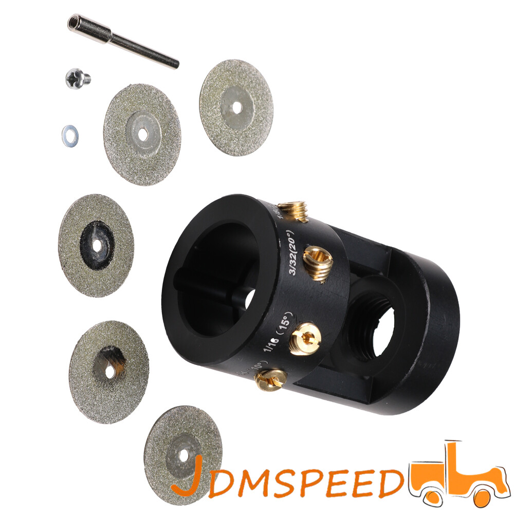 Tungsten Grinder Sharpener Multi-Angle Offsets Head Tool Set For TIG Welding
