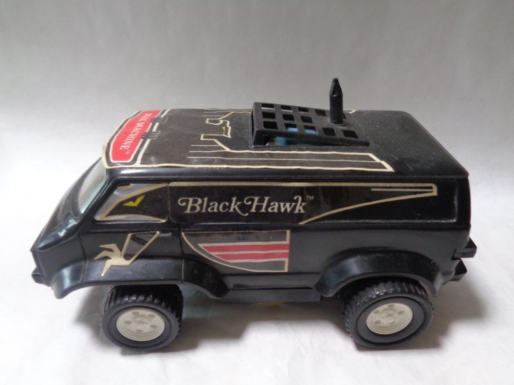SCHAPER BLACK HAWK MACHINE VAN BATTERY TOY UNTESTED
