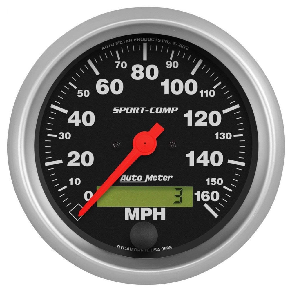 Auto Meter 3988 Sport-Comp In-Dash Speedometer