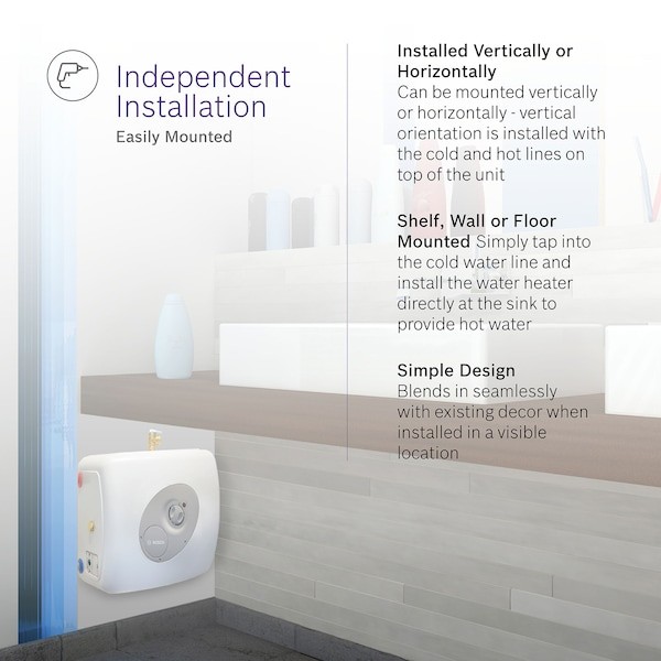 Bosch Es8 7.1 Gal, 120V, 12 A Amps, Mini Tank Water Heater