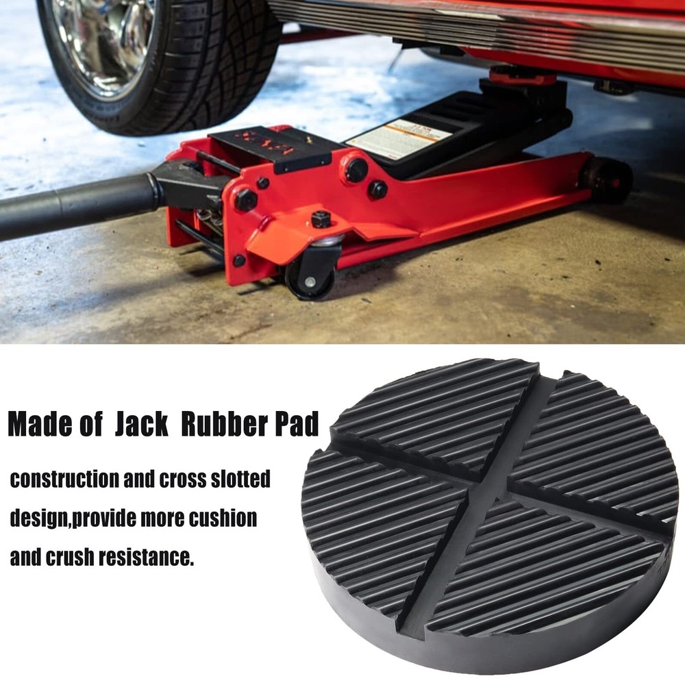 Car Rubber Jack Pad Frame Protector Guard Floor Slotted Lifting Disk Pad Tool