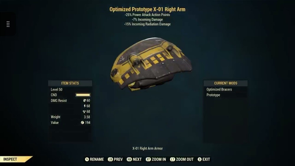 (Xbox) X-01 Power Armor with Jet Pack - Full Set Fully Modded