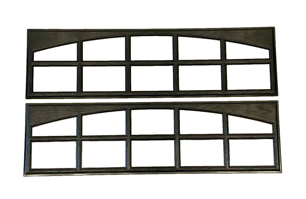 2 Amarr Cascade Replacement Inserts for Long Panel Amarr Garage Doors Black
