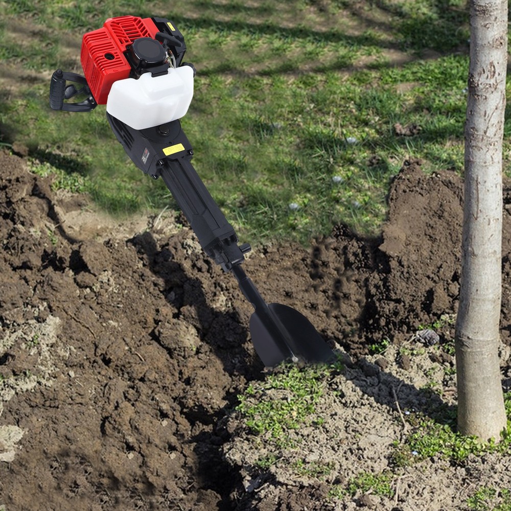Handheld Trencher Digger Machine 52CC 2Stroke Garden Tree Digger Digging Machine