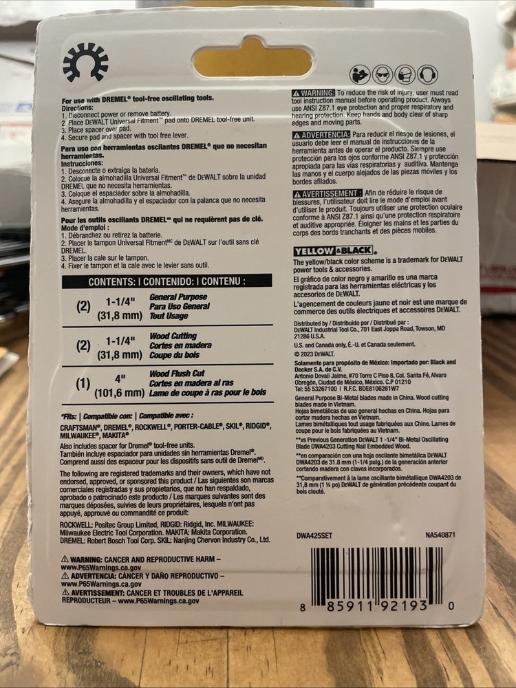 Dewalt Oscillating Blades - Several Packs!