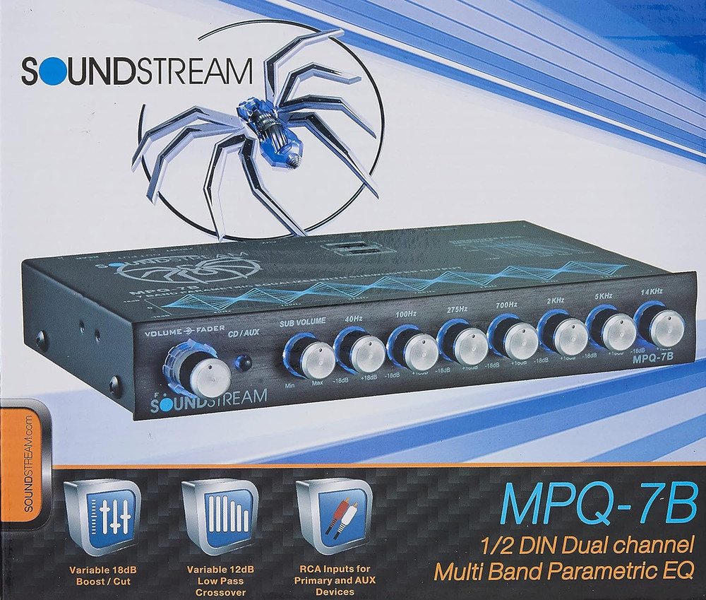 MPQ-7B 7-Band 1/2 DIN Equalizer