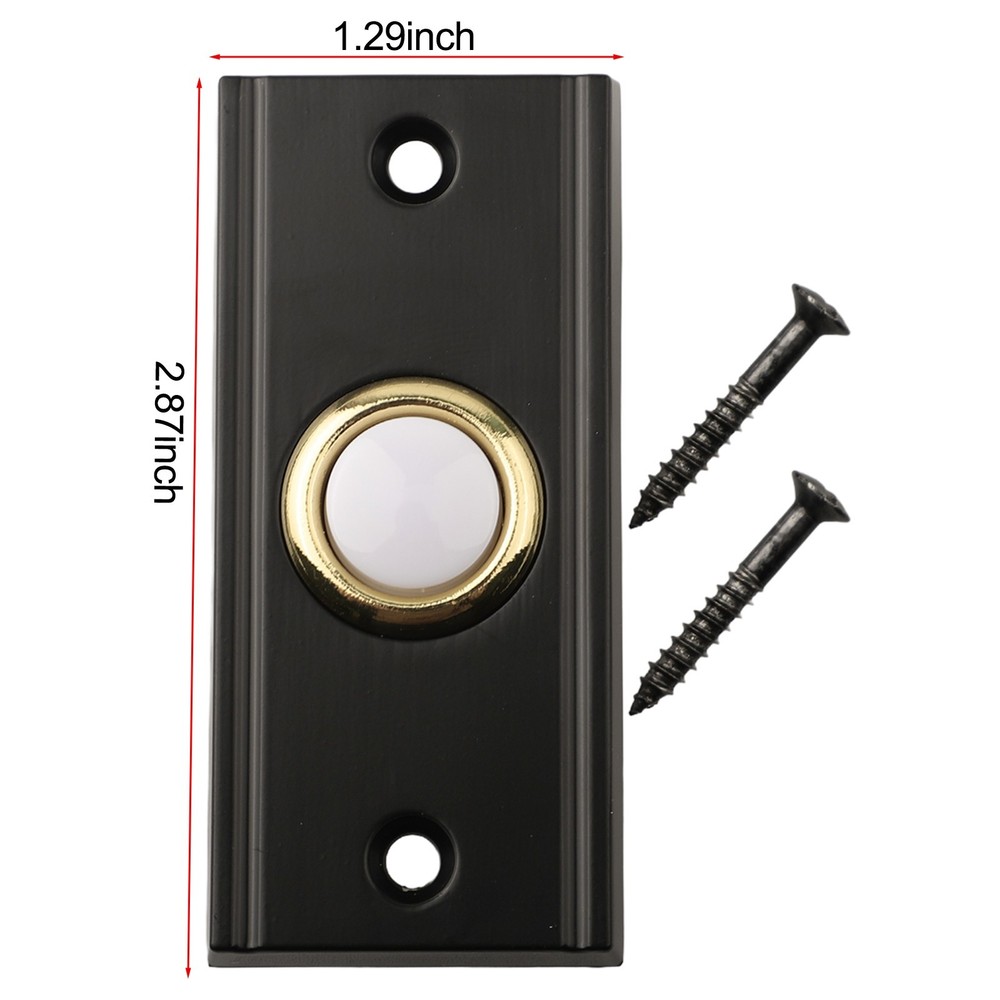 Sturdy Metal LED Doorbell Button Rectangular Shape Energy Efficient Lighting