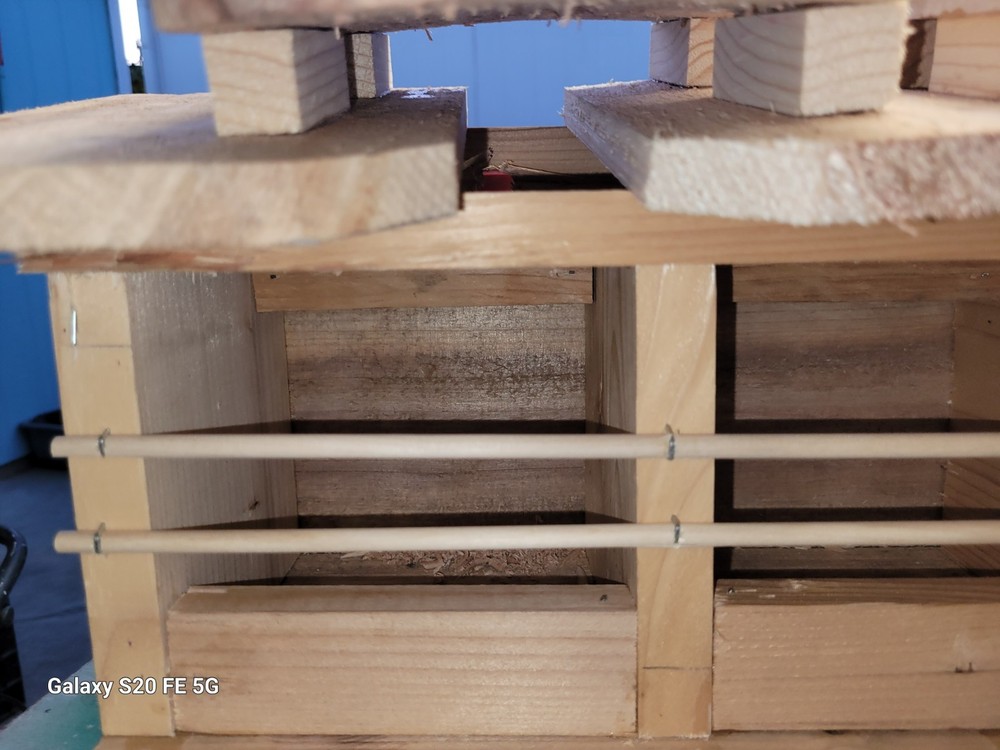 Sparrow Nesting Box with 4 compartments