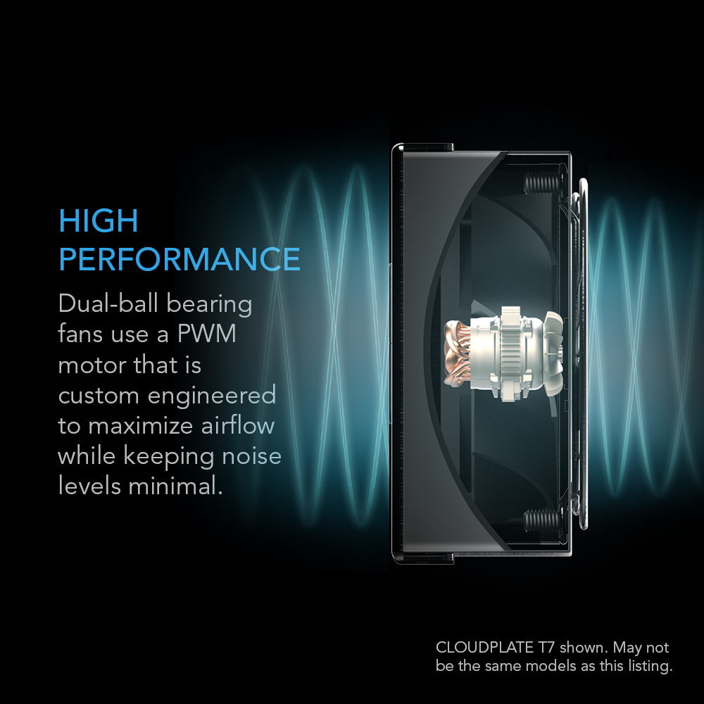 CLOUDPLATE T9, Rack Mount Cooling Fan Panel 3U Exhaust, AV Equipment 19" Rack