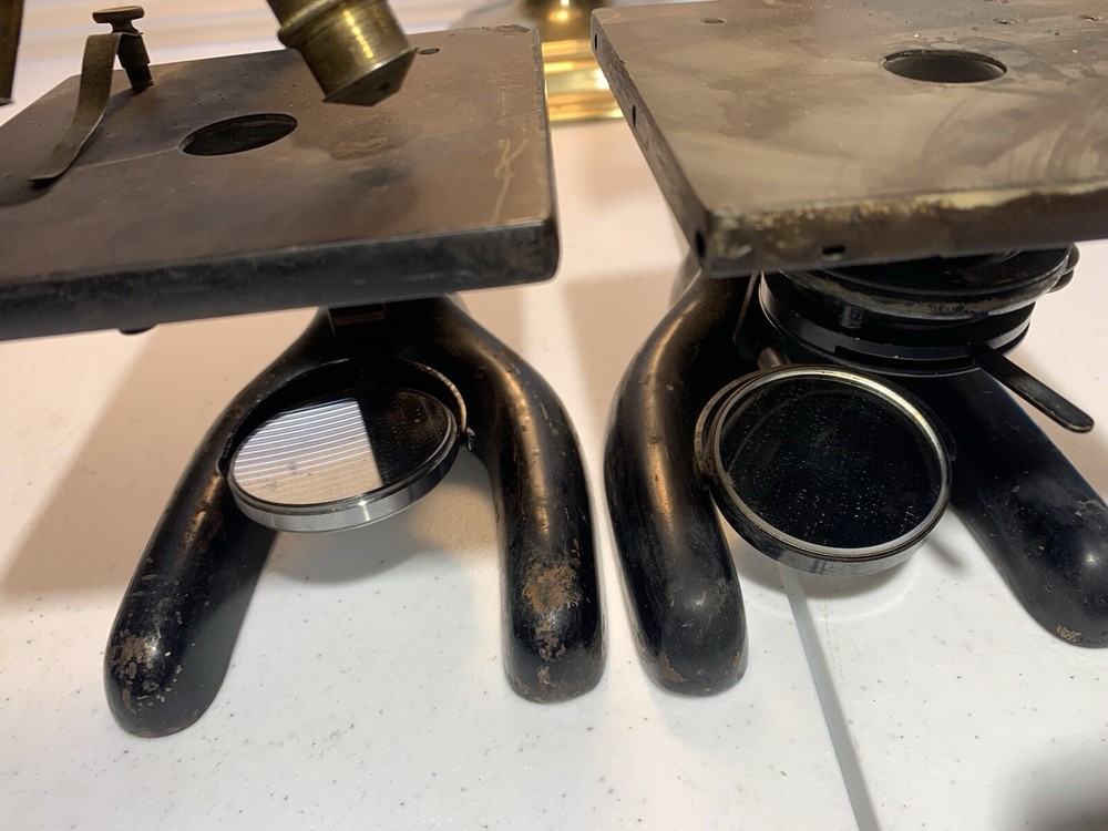 Two Bausch and Lomb Antique Microscopes