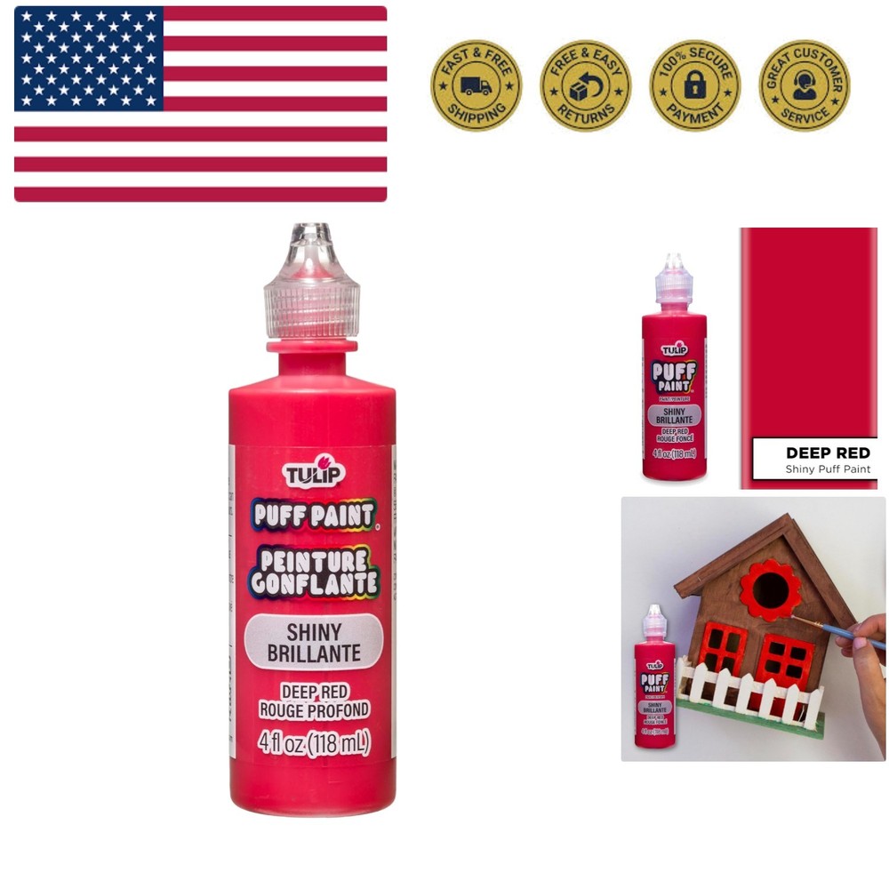 Dimensional Fabric Paint 4oz Slick Deep Red