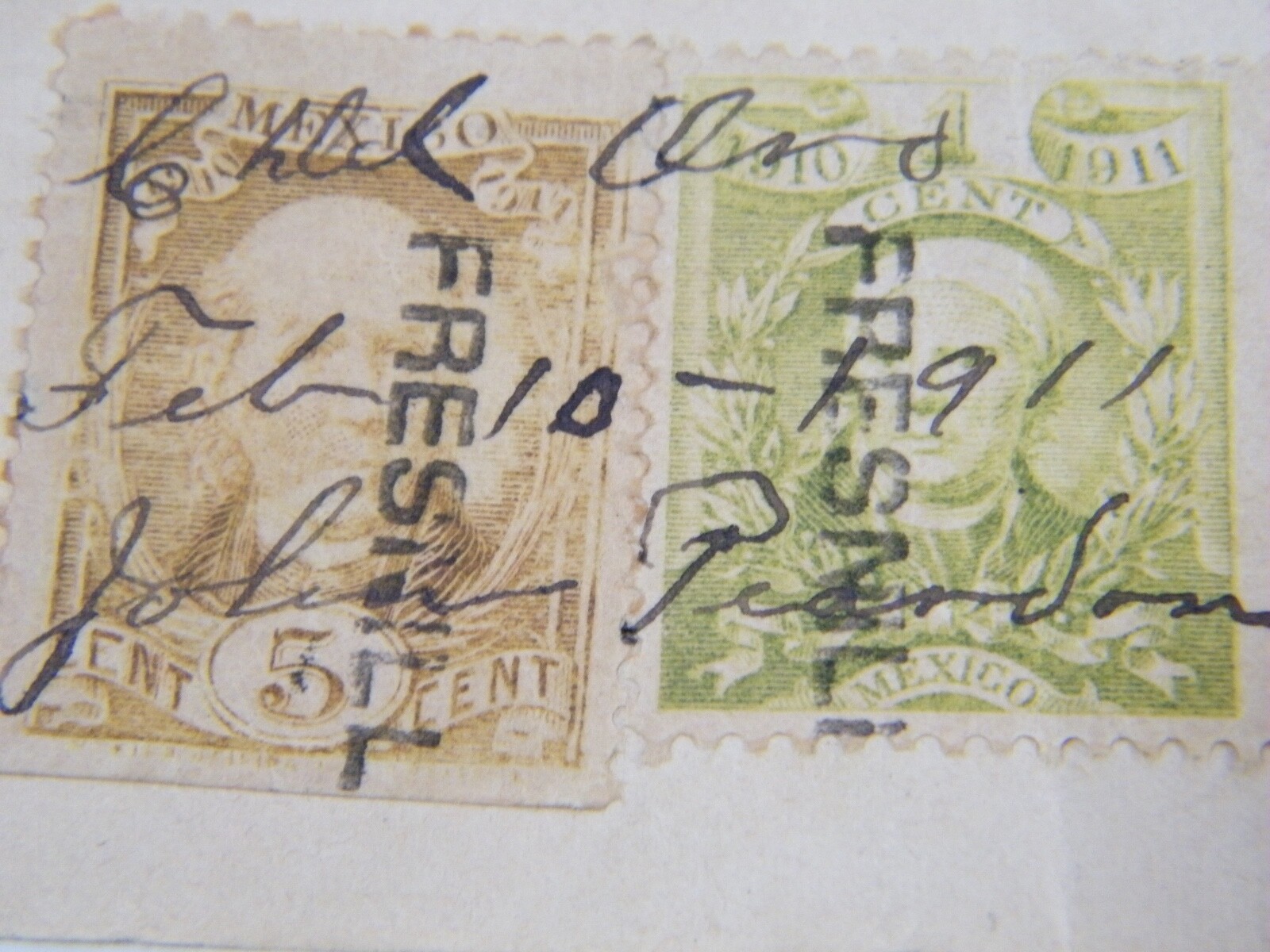 1911 EXPLOTACION MINOKA MINES PAYMENT RECEIPTS WRITTEN IN SPANISH 50 PESOS