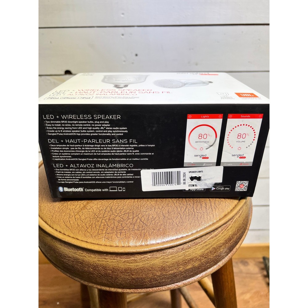 Sengled Pulse LED + Wireless Speaker, 55W Equivalent, Open Box