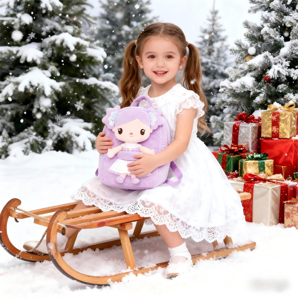 Backpack Backpack with Candy Purple Doll 9"