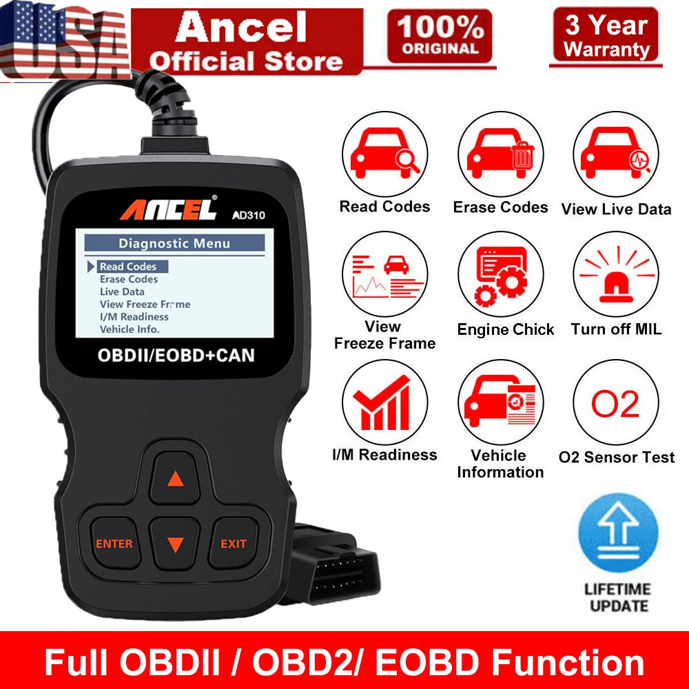 ANCEL AD310 OBD2 Scanner Car Engine Fault Diagnostic Tool Automotive Code Reader