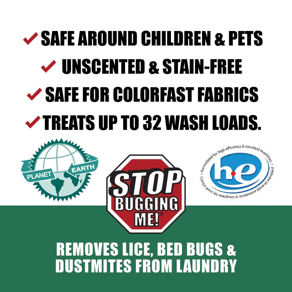 Stop Bugging Me!® Laundry Additive - Safe For All Fabric Types