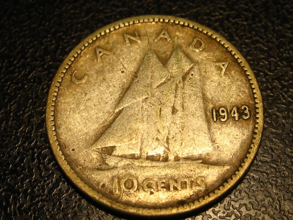 1943 Canadian Dime