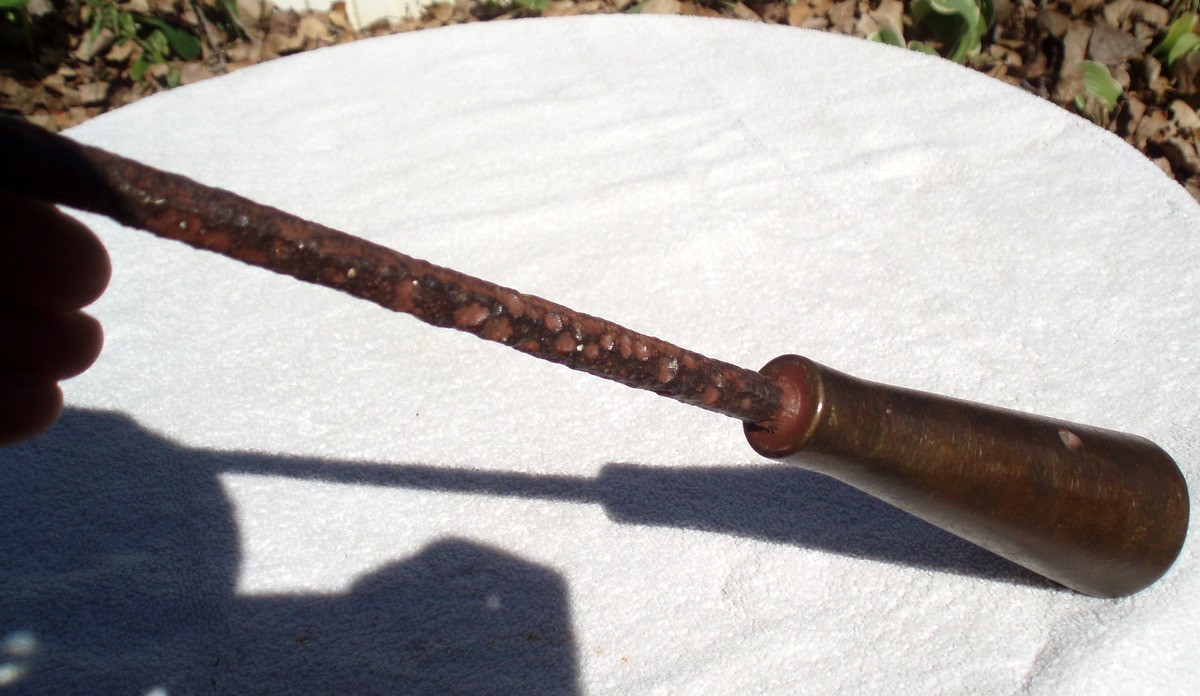 1700' ? BRONZE IRON EARLY HISTORIC PRIMITIVE ANTIQUE WHALING WHALE HARPOON SPEAR