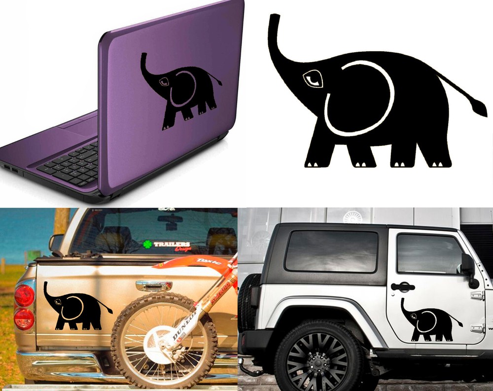 Elephant, Sticker Of Vinyl Version v3