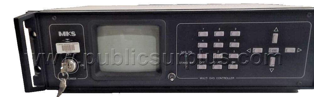 MKS 647ABRON Multi Gas Controller 8 Channel Lab Unit Untested Clean w Key