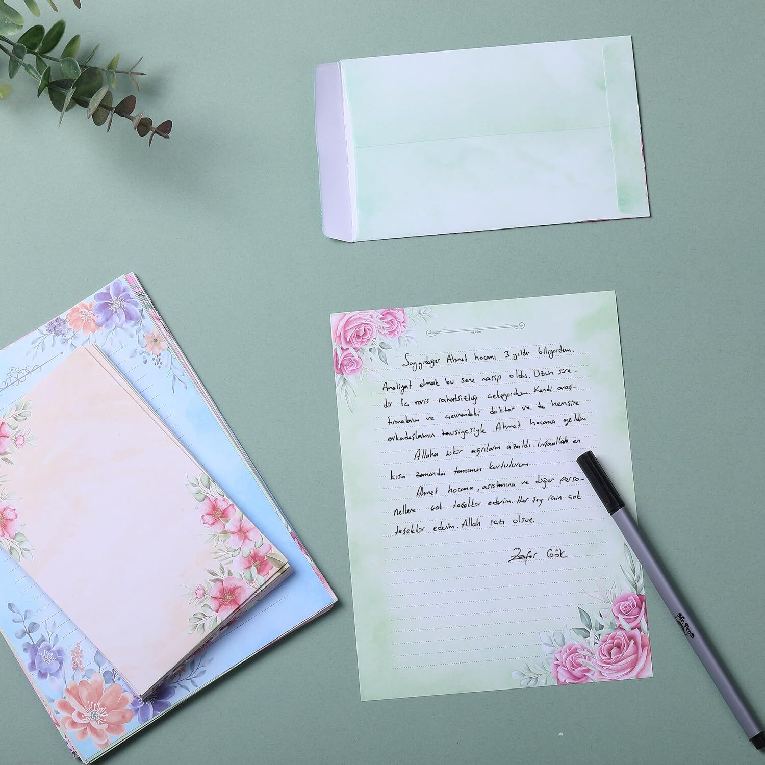 Letter Writing Paper - Lined Stationary Paper and envelopes Set - Letter Stat