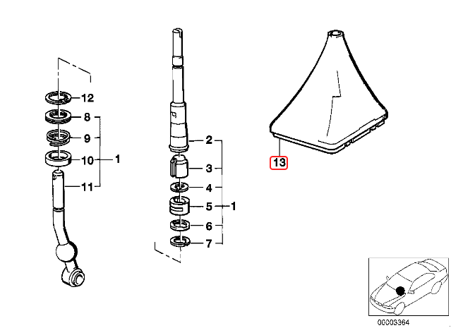BMW E28 E24 Shift Boot Frame | Manual Shifter Trim Ring | 3D Printed ABS