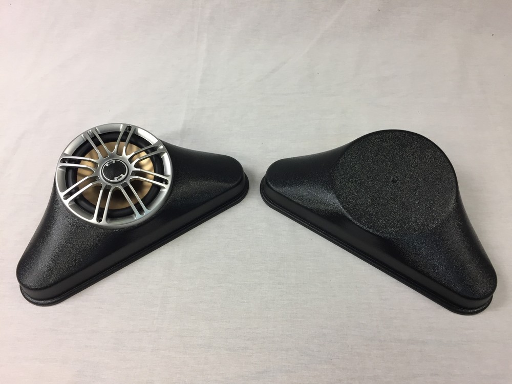 6.5 Speaker Pods - Corner, Angled With Bottom