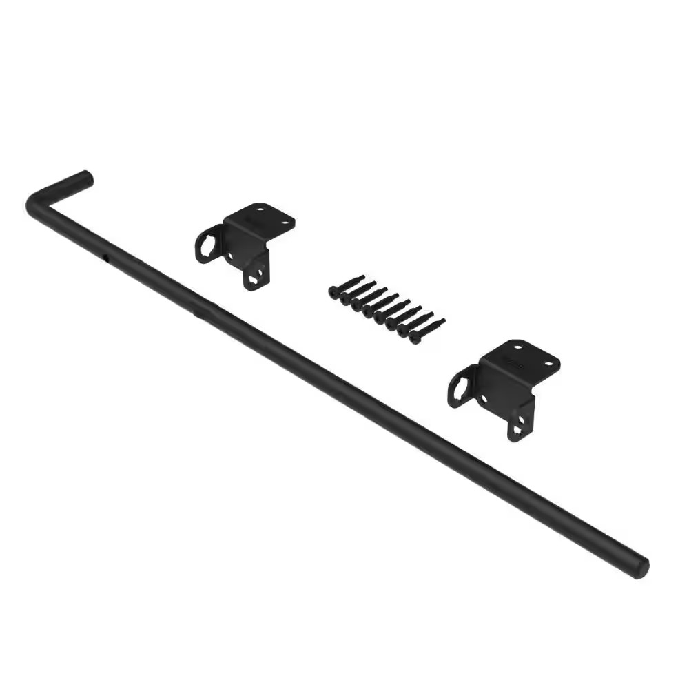 BOERBOEL 24 in Black Steel Drop Rod Gate Latch Fence Hardware