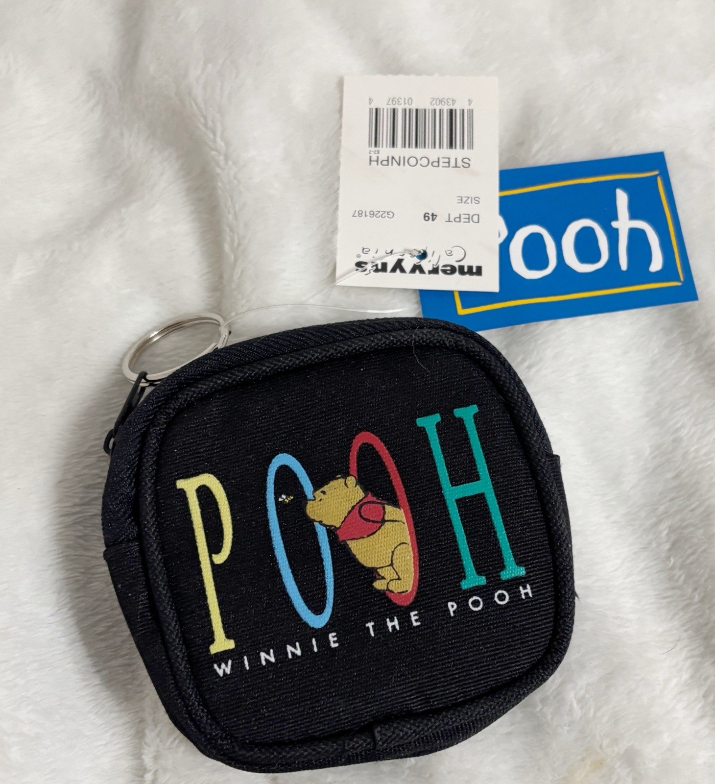 Disney / Mervyn's, Winnie the Pooh Vintage Fabric Coin Purse