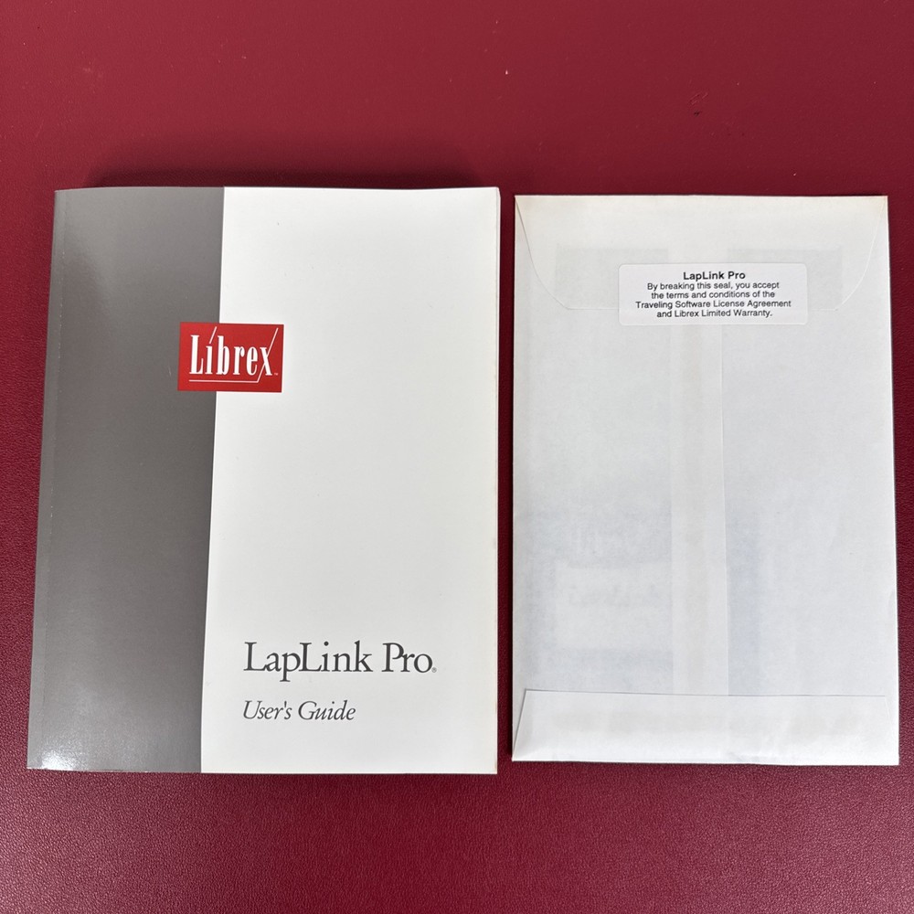 Vintage NEW,  Librex Laplink Pro 3.5" Disk Software,  PC to PC Linking
