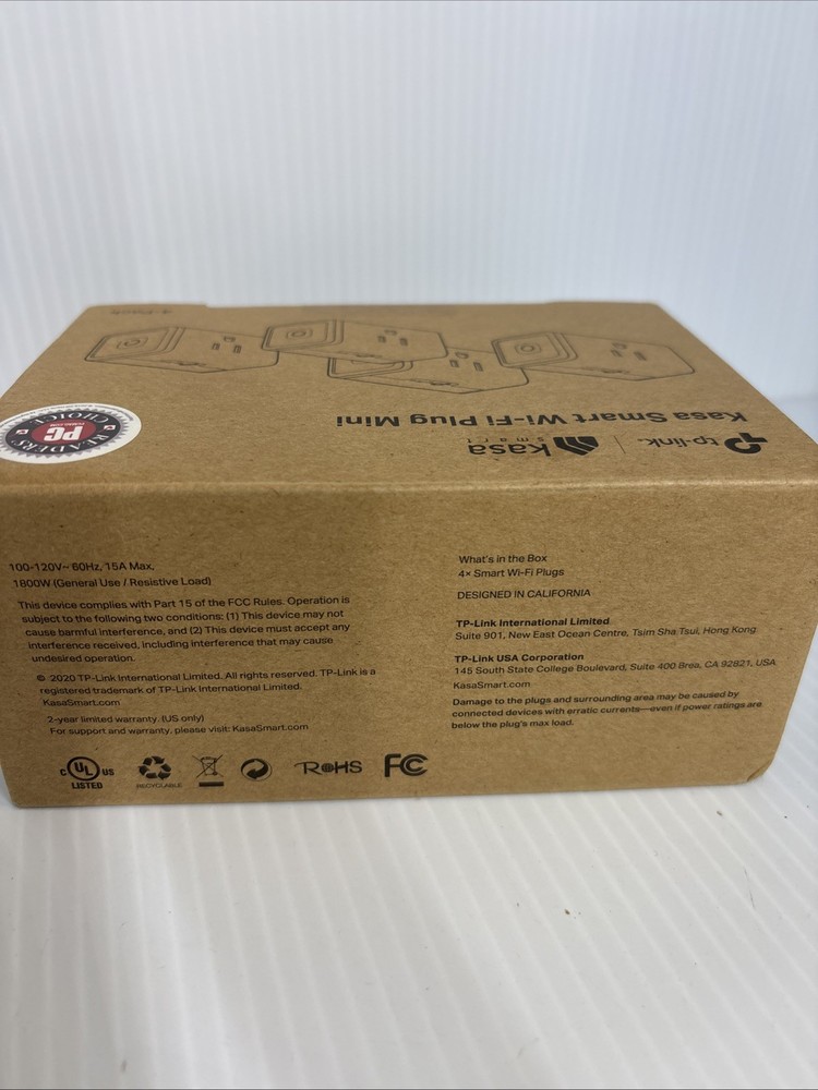Kasa HS103P4 Smart Plug 4 Pack White (b63)