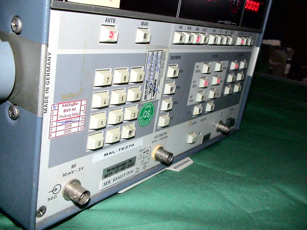 R&S Modulation Analyzer 55kHz-1360Mhz FAM Interference Modulation Frequency Distortion Ps