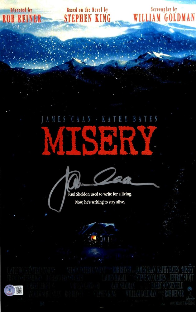 James Caan Signed Autographed 11x17 Misery Paul Sheldon with Beckett COA