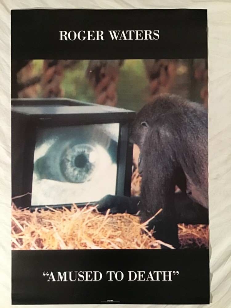 Roger Waters 1992 Promo Poster Amused To Death Pink Floyd New Condition