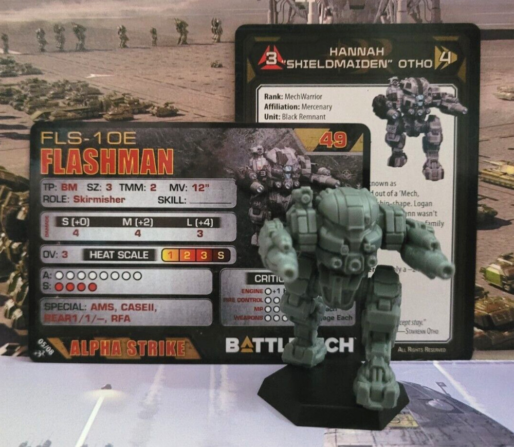 Battletech Flashman Mech Inner Sphere Black Remnant Command Lance Miniature