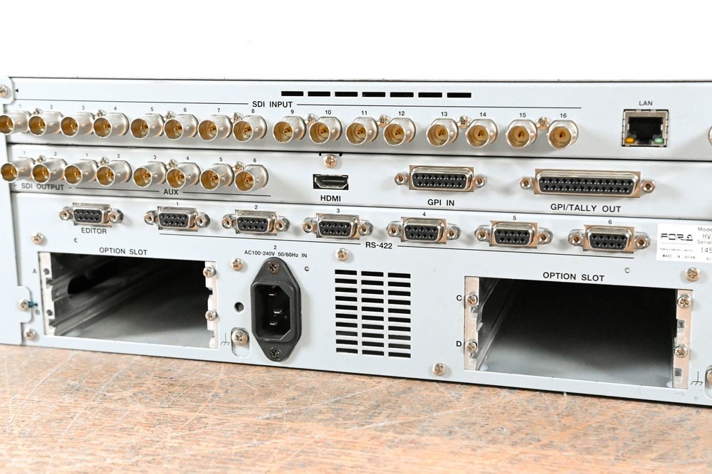 For.A HVS-390HS 2 M/E Video Switcher CG01D6N