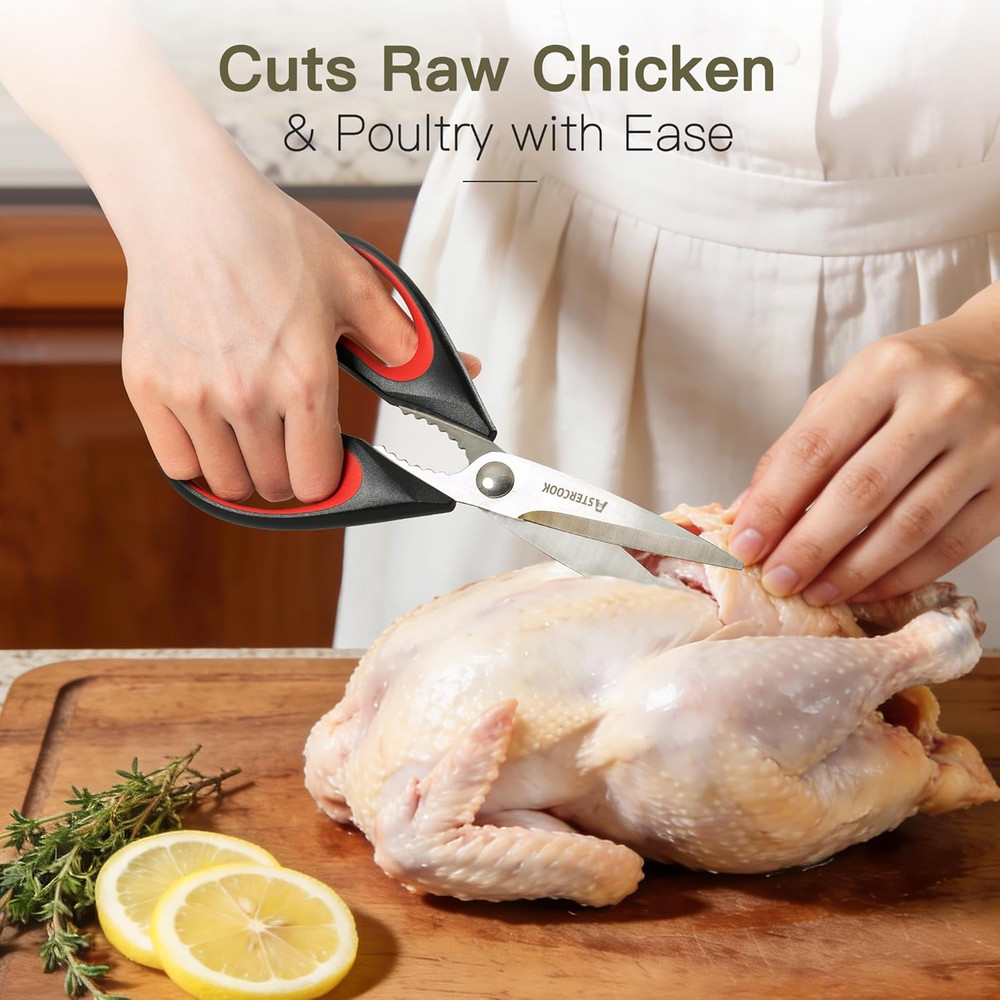 Kitchen Scissors All Purpose Heavy Duty,3 Pack Kitchen Shears Set,Stainless Stee