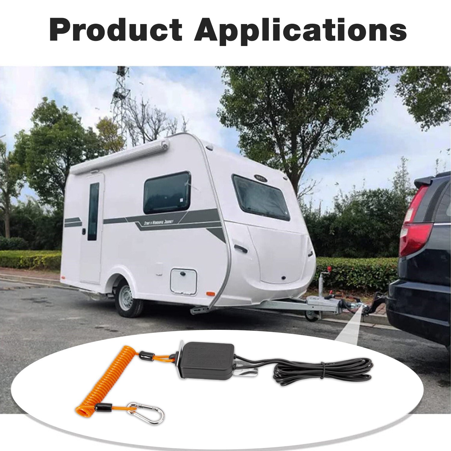 6 Feet Trailer Breakaway Switch Trailer Break Control kit Electric Brake Switch