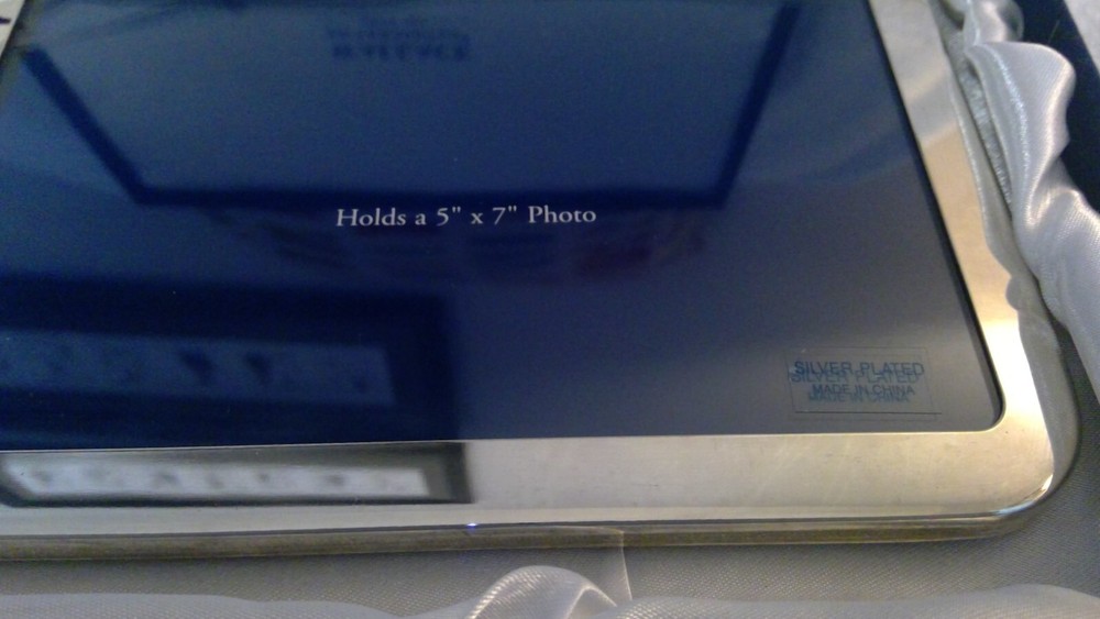 Wallace Silversmiths Silver Plated (Removeable Calculator) Frame Gift Set