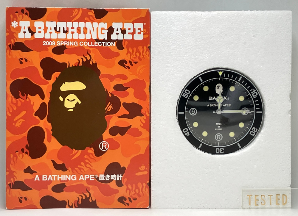 Table Clock A Bathing APE 2009 Spring Collection Open Box Unused