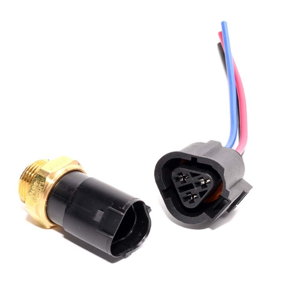 Radiator Coolant Temp Sensor Pigtail Plug Temperature Sensor Set Compatible with