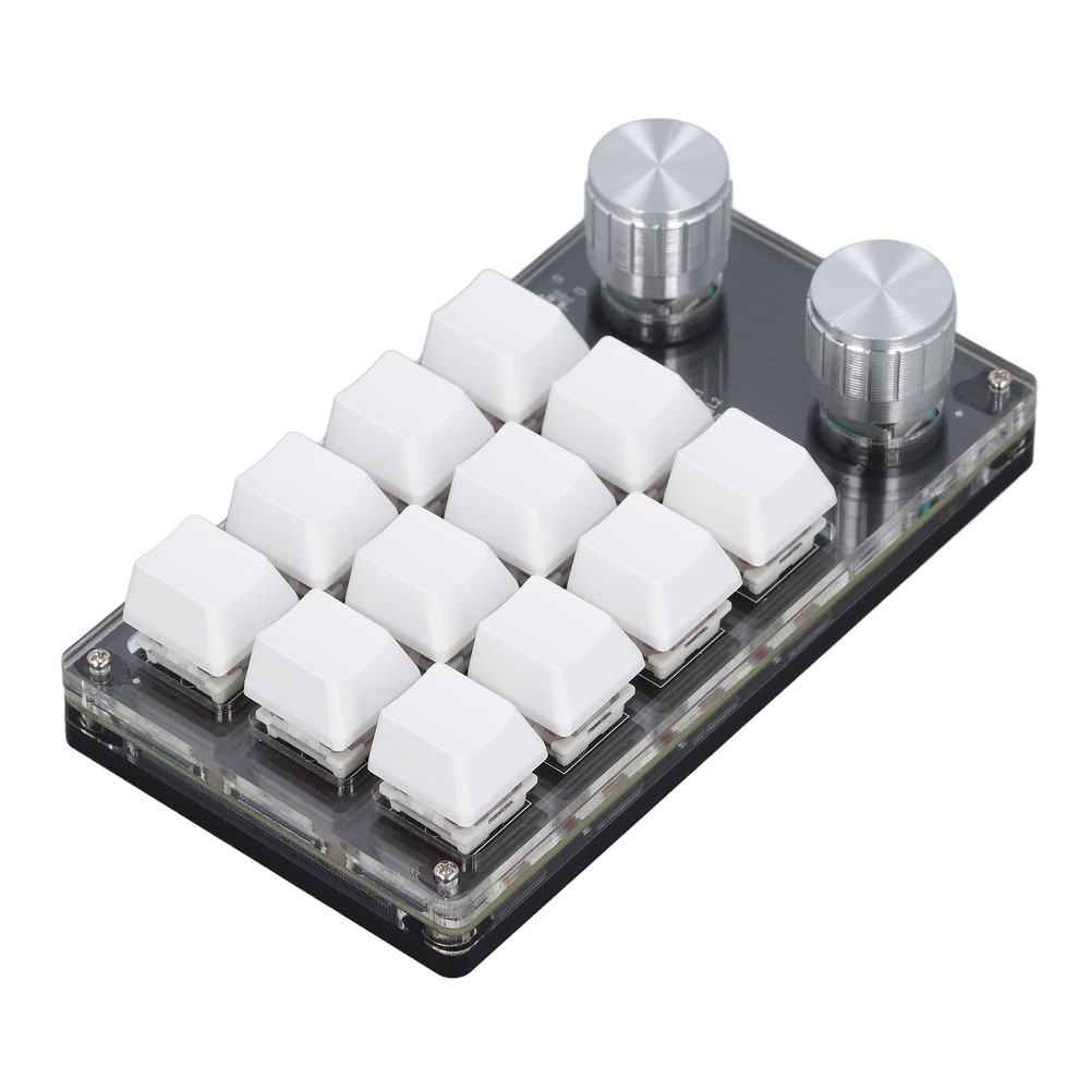 12 Key Knob Keyboard Programmable USB Dustproof Red Switch Mechanical New