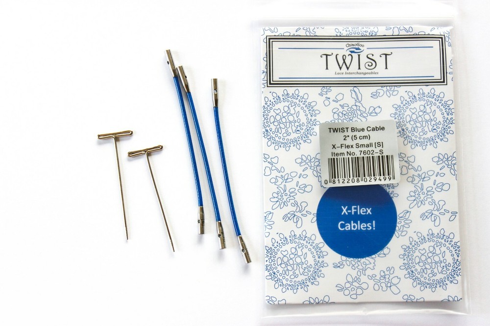ChiaoGoo 2" (5cm) Blue X-Flex (Extra Flexible) (S) Join Cables