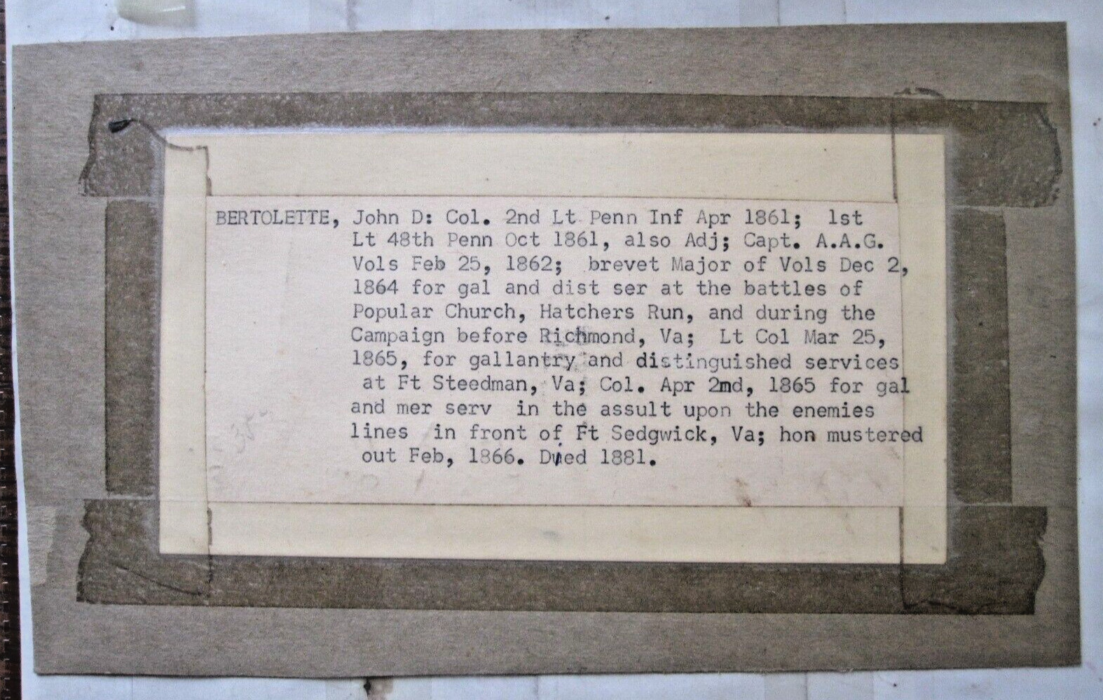 Designating Flag of the 9th Army Corps - Handcolored - August 1864