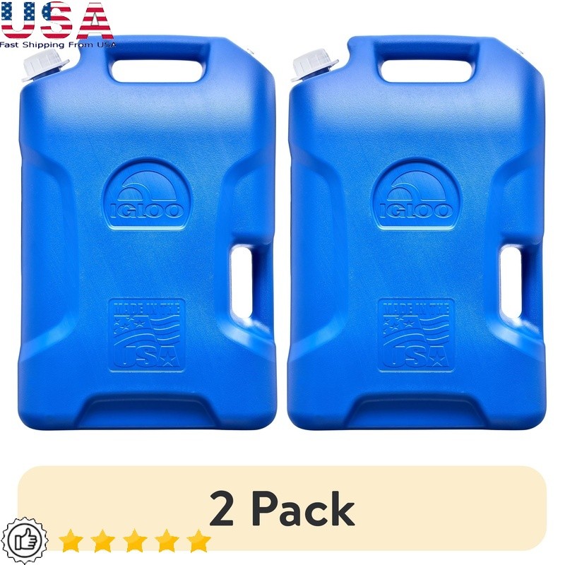 6 Gallon Water Container Portable Camping Storage Heavy Duty Jug Ideal Outdoors