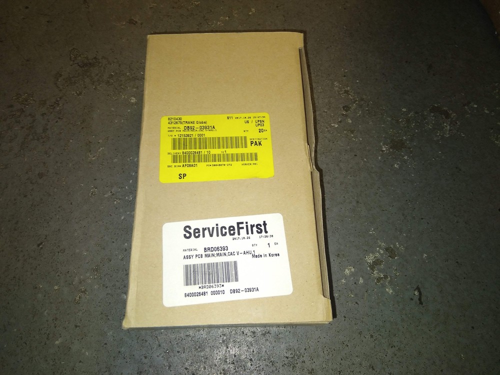 SERVICE FIRST BRD06393 PCB MAIN CONTROL BOARD 250V 5A 208288