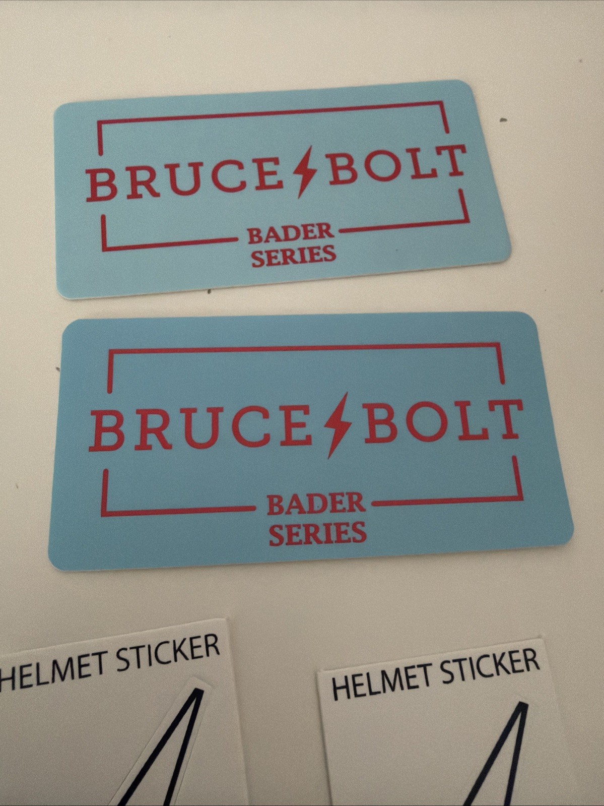 Bruce Bolt Stickers - Helmet